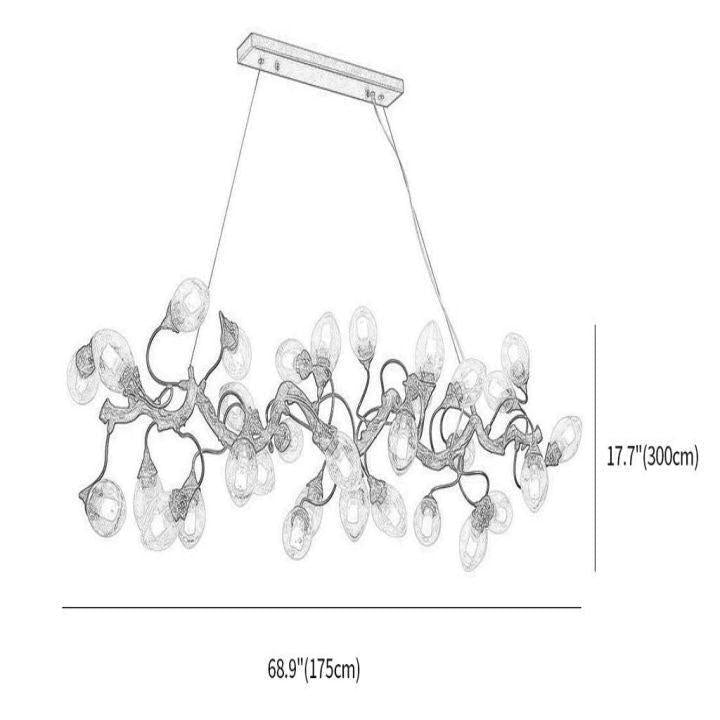 Levi Brass Branch Chandelier for Staircase additional product view