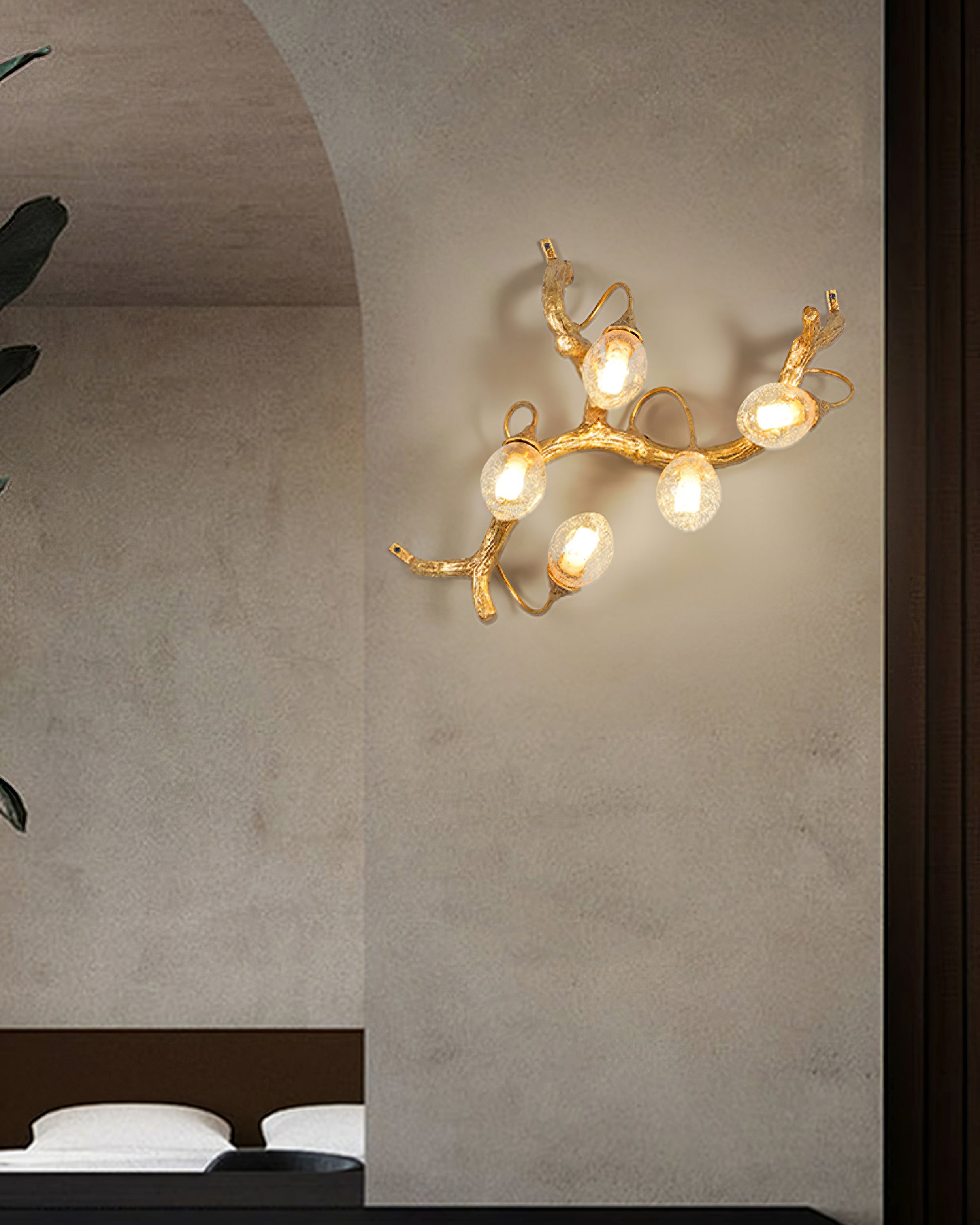 Lotus Brass Branch Wall Lamp product image