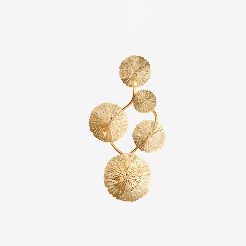 Lotus Leaf Branch Wall Sconce by Bling Lighting Studio