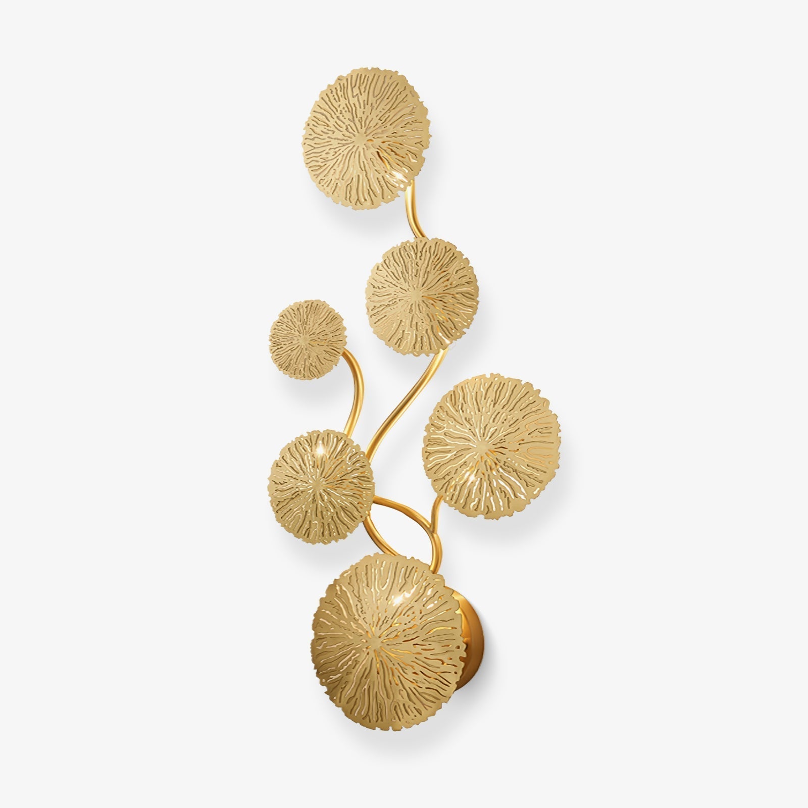 Lotus Leaf Branch Wall Sconce by Bling Lighting Studio