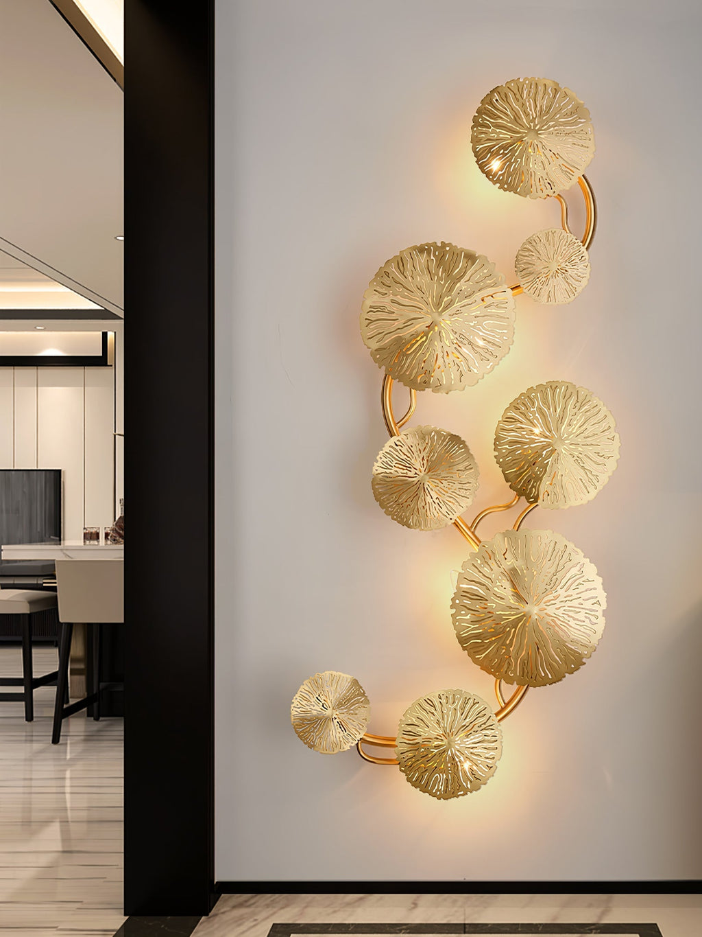 Lotus Leaf Branch Wall Sconce product image