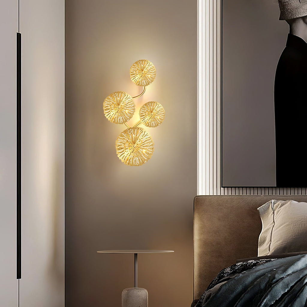 Lotus Leaf Branch Wall Sconce by Bling Lighting Studio