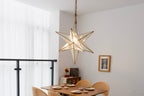 Luminara Murano Glass Star Chandelier