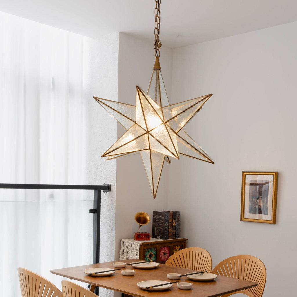Luminara Murano Glass Star Chandelier