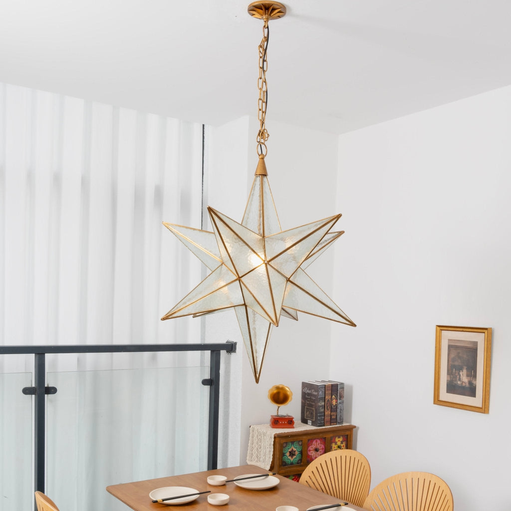 Luminara Murano Glass Star Chandelier