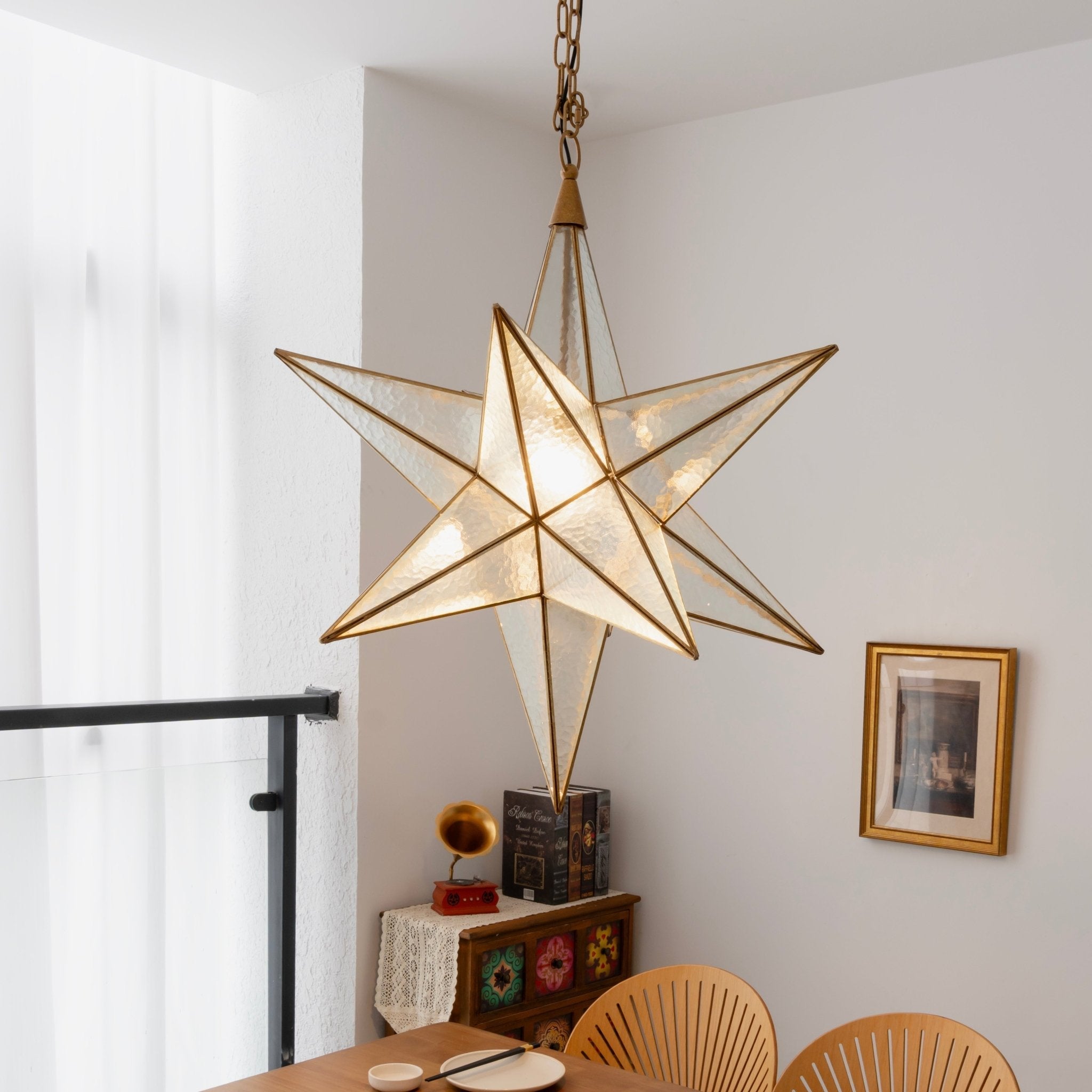 Luminara Murano Glass Star Chandelier
