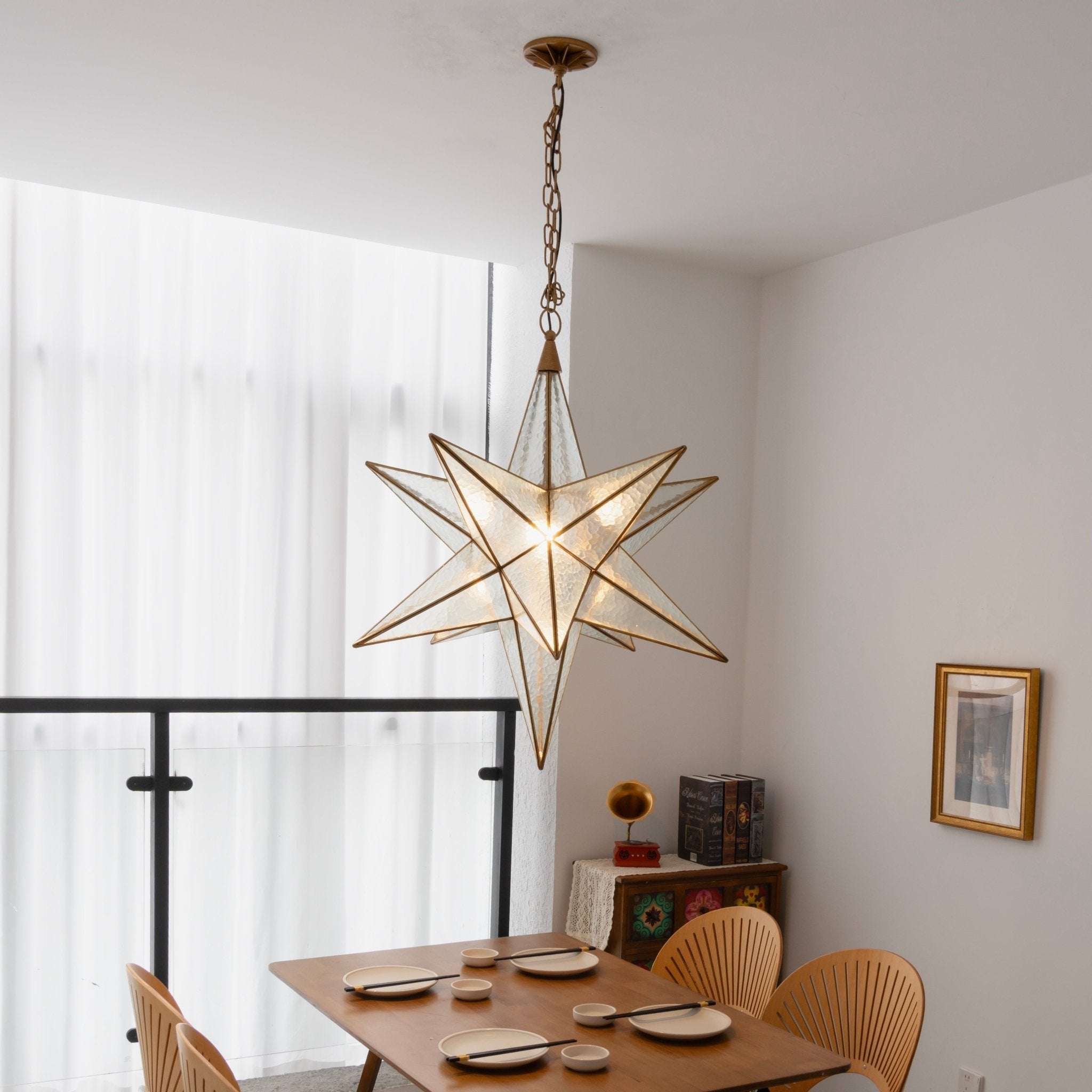 Luminara Murano Glass Star Chandelier