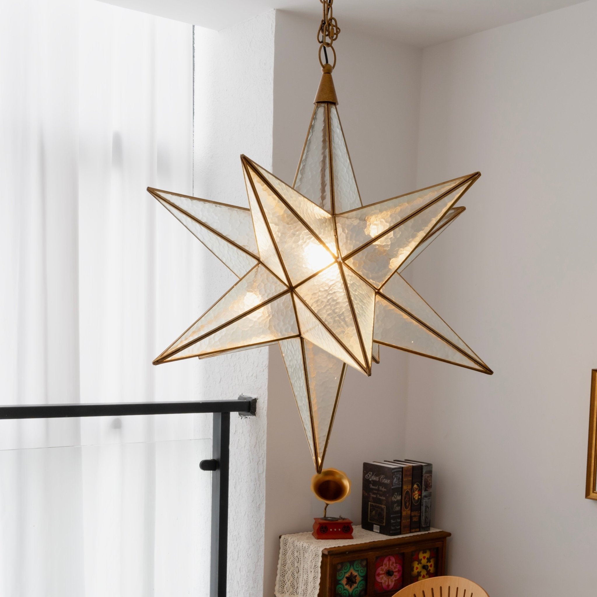 Luminara Murano Glass Star Chandelier