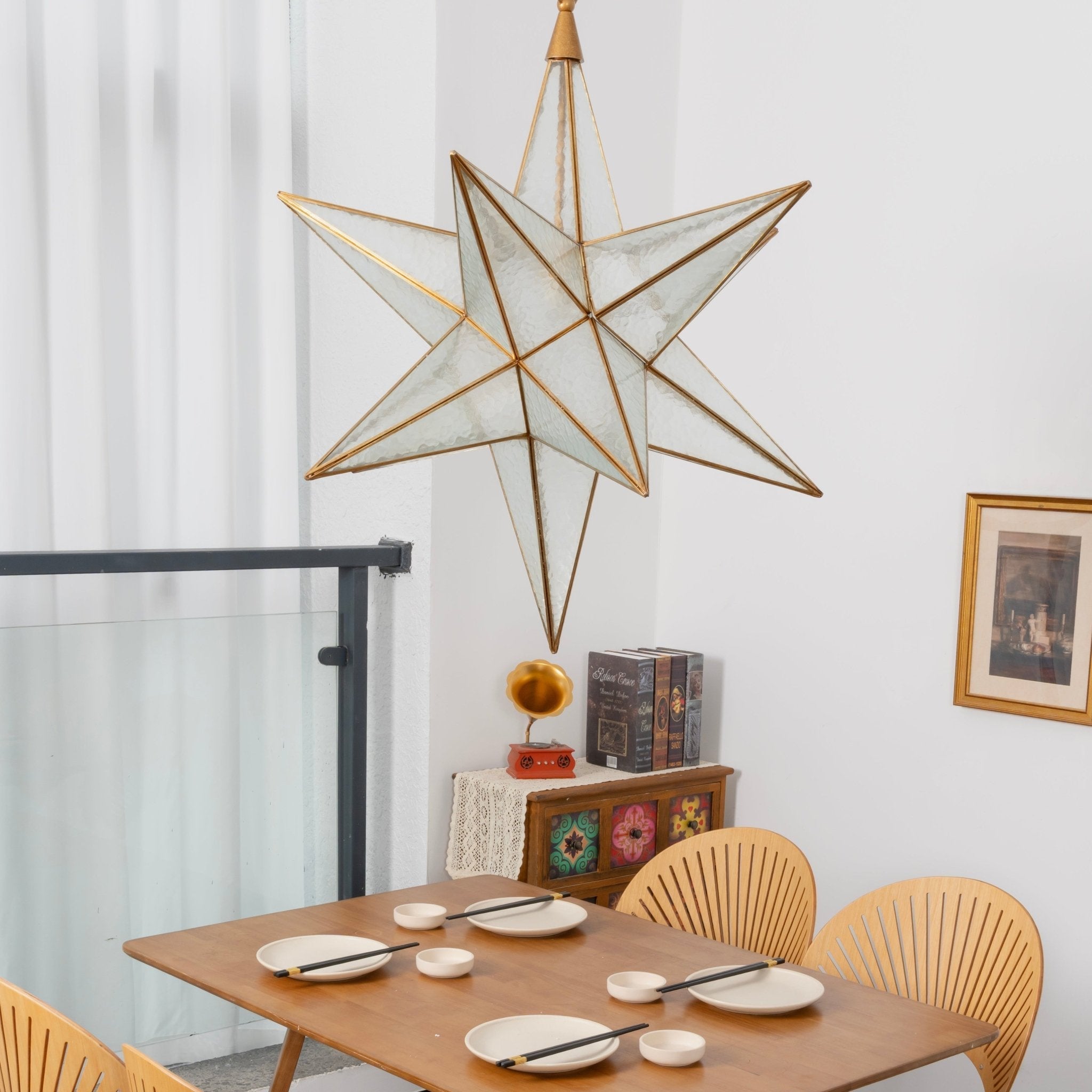 Luminara Murano Glass Star Chandelier