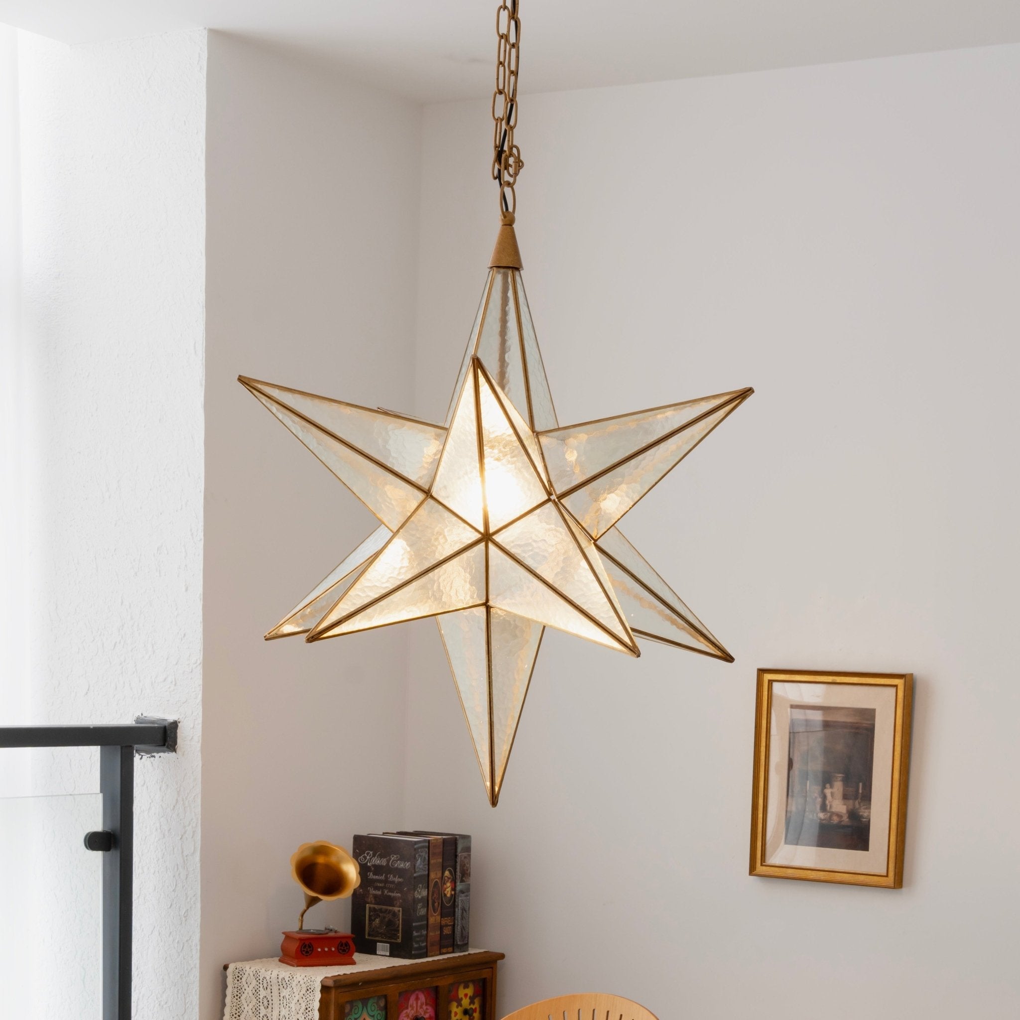 Luminara Murano Glass Star Chandelier