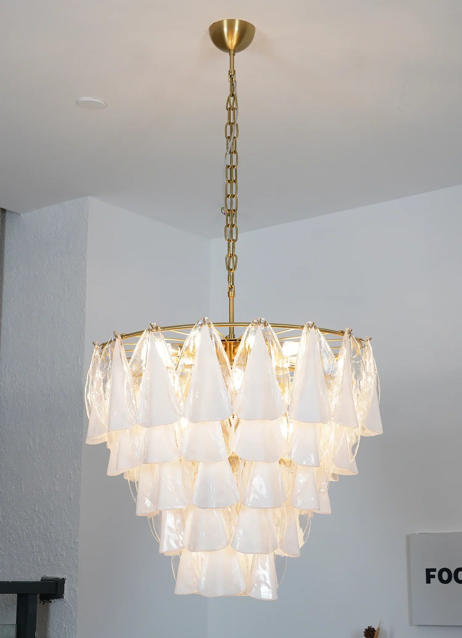 Lunara Murano Petal Glass Chandelier product image