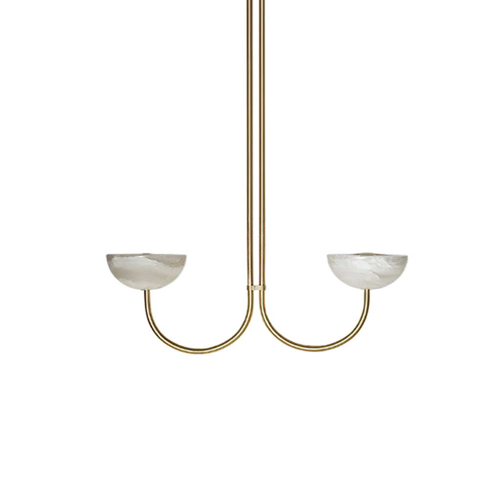 Lunaris Duo Alabaster Pendant Lamp