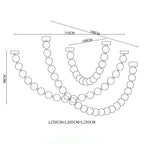 Strand Necklace Chandelier lighting by Bling Lighting Studio