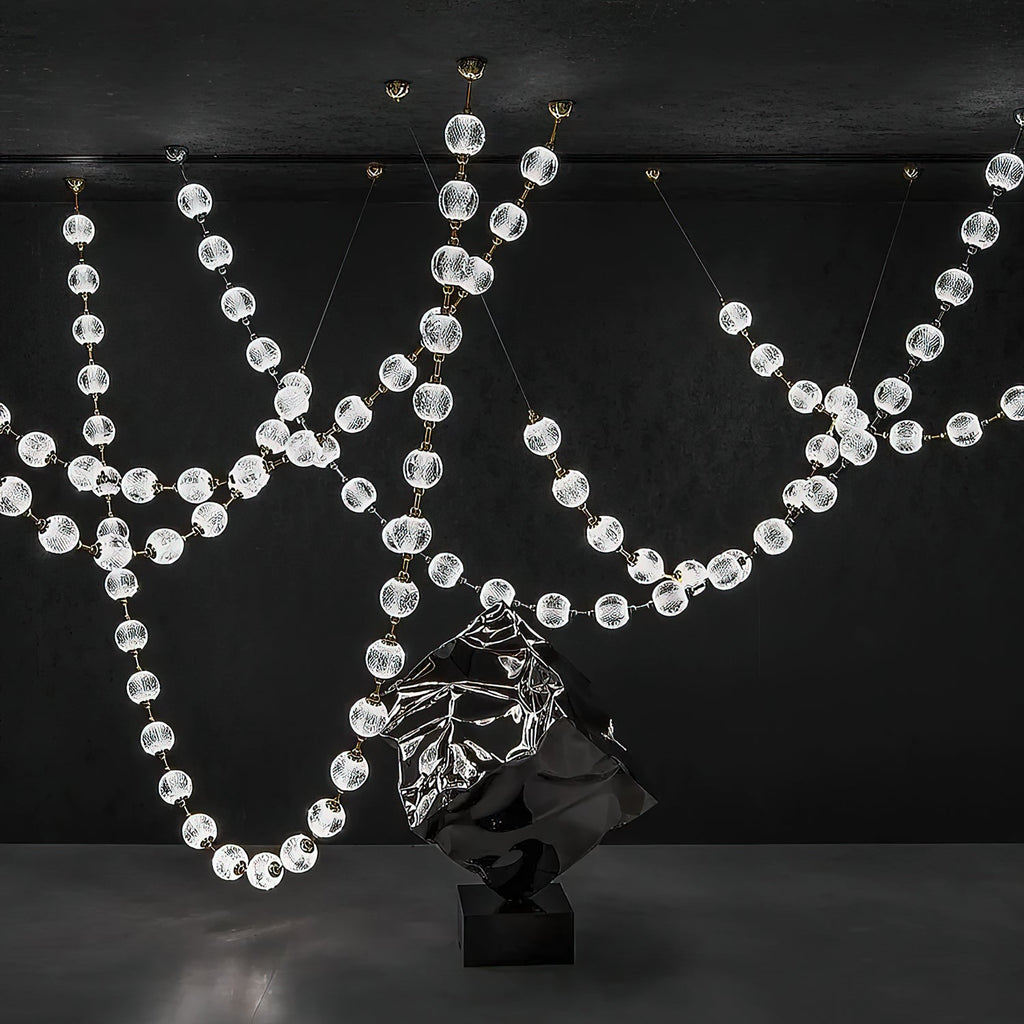 Strand Necklace Chandelier lighting by Bling Lighting Studio