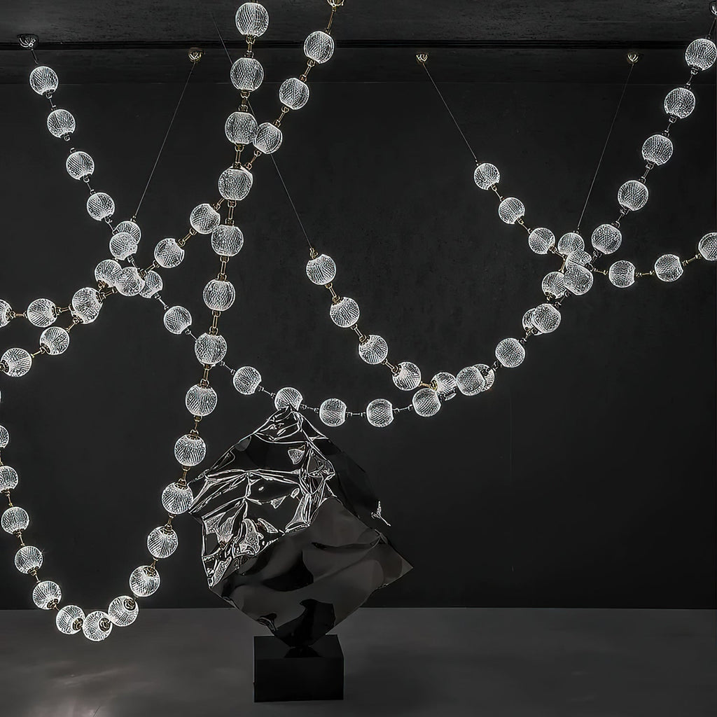 Strand Necklace Chandelier lighting by Bling Lighting Studio
