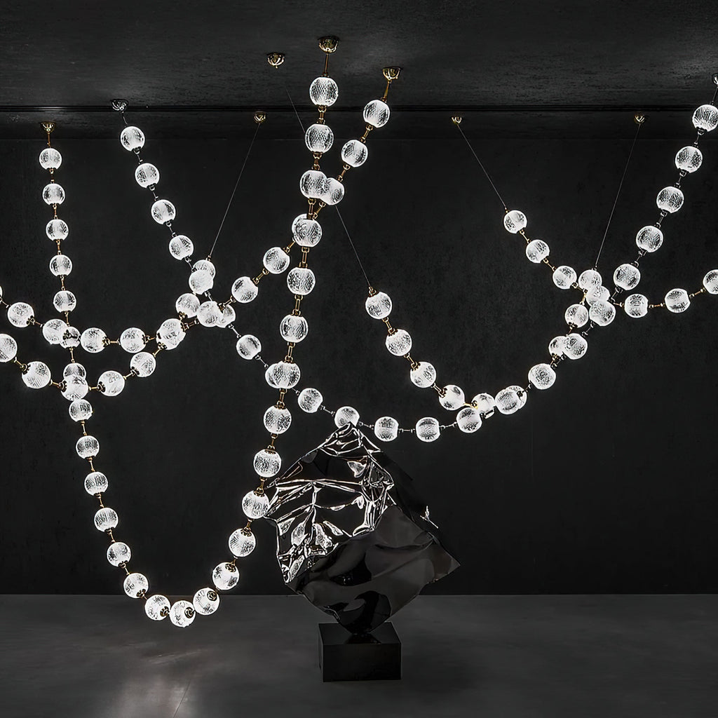 Strand Necklace Chandelier lighting by Bling Lighting Studio