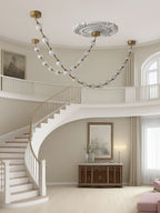 Strand Necklace Chandelier lighting by Bling Lighting Studio