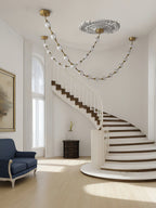Strand Necklace Chandelier lighting by Bling Lighting Studio