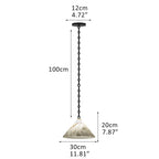 Multi-Head Matte White Alabaster Cone Hanging Kitchen Pendant Light