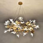 Ion Leaf Organic Branching Round Chandelier by Bling Lighting Studio