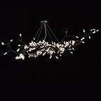Selenite Crystal Blossom Branching Tree Chandelier by Bling Lighting Studio