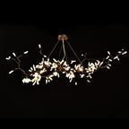 Selenite Crystal Blossom Branching Tree Chandelier by Bling Lighting Studio