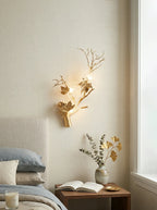 Mable Leaf Branch Wall Sconce by Bling Lighting Studio