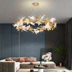 Maple Leaf Brass Branch Chandelier product image