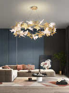 Maple Leaf Brass Branch Chandelier product image