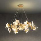 Maple Leaf Brass Branch Chandelier product image