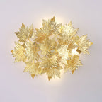 Maple Leaf Branch Wall Sconce by Bling Lighting Studio