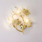 Maple Leaf Branch Wall Sconce by Bling Lighting Studio
