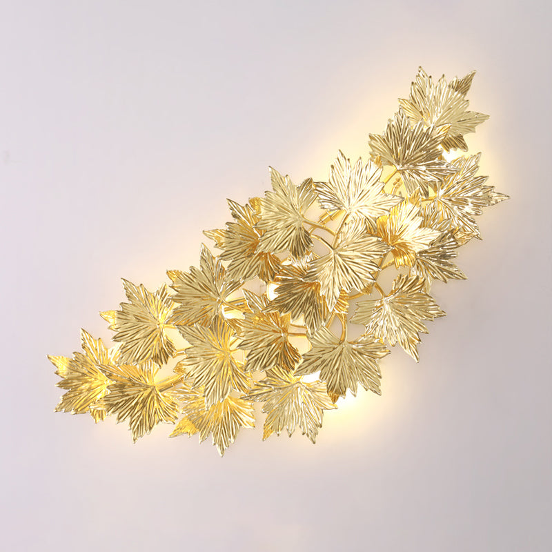 Maple Leaf Branch Wall Sconce | Bling Lighting Studio