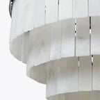 Modern Alabaster Tiered Chandelier additional product view