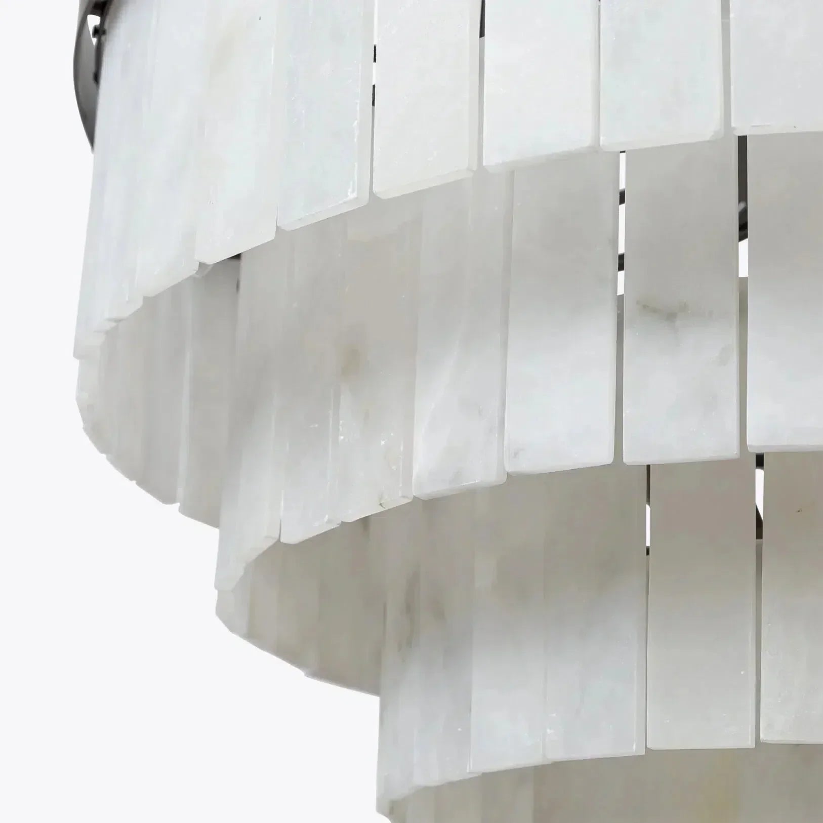 Modern Alabaster Tiered Chandelier additional product view