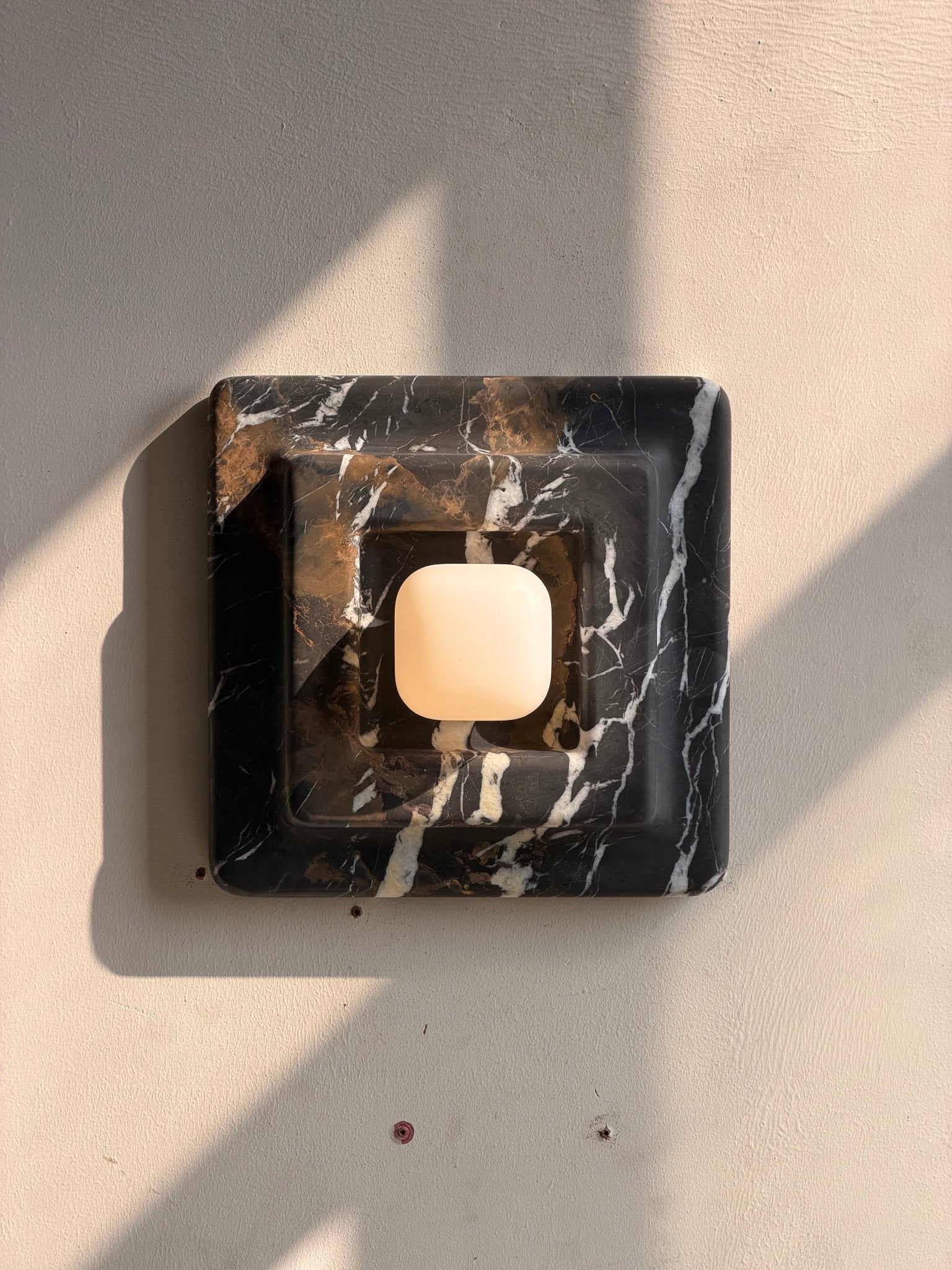 Marblume Square Marble Wall Lamp