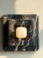 Marblume Square Marble Wall Lamp