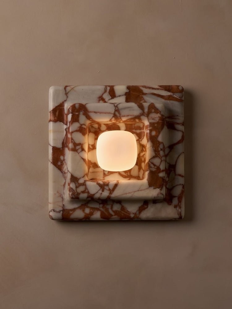 Marblume Square Marble Wall Lamp
