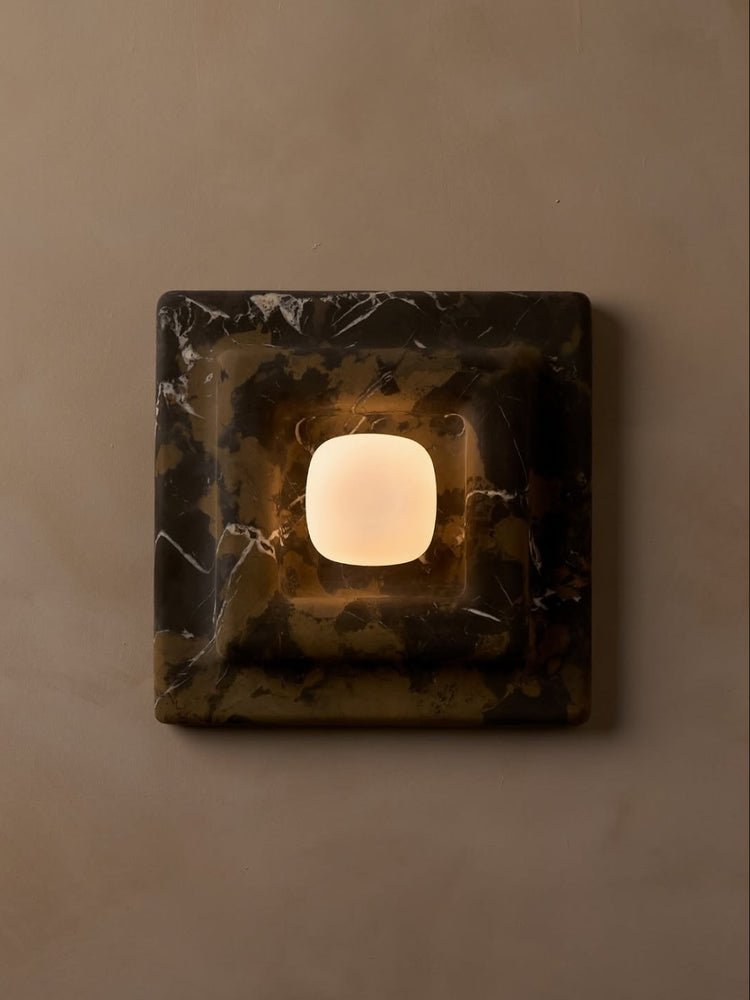 Marblume Square Marble Wall Lamp