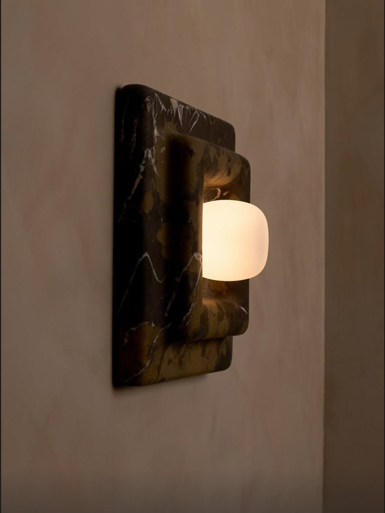 Marblume Square Marble Wall Lamp