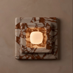Marblume Square Marble Wall Lamp