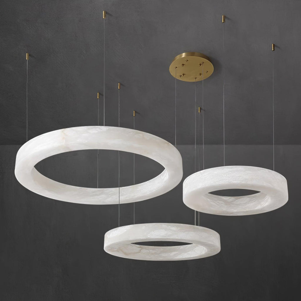 Marika Alabaster Chandelier by Bling Lighting Studio