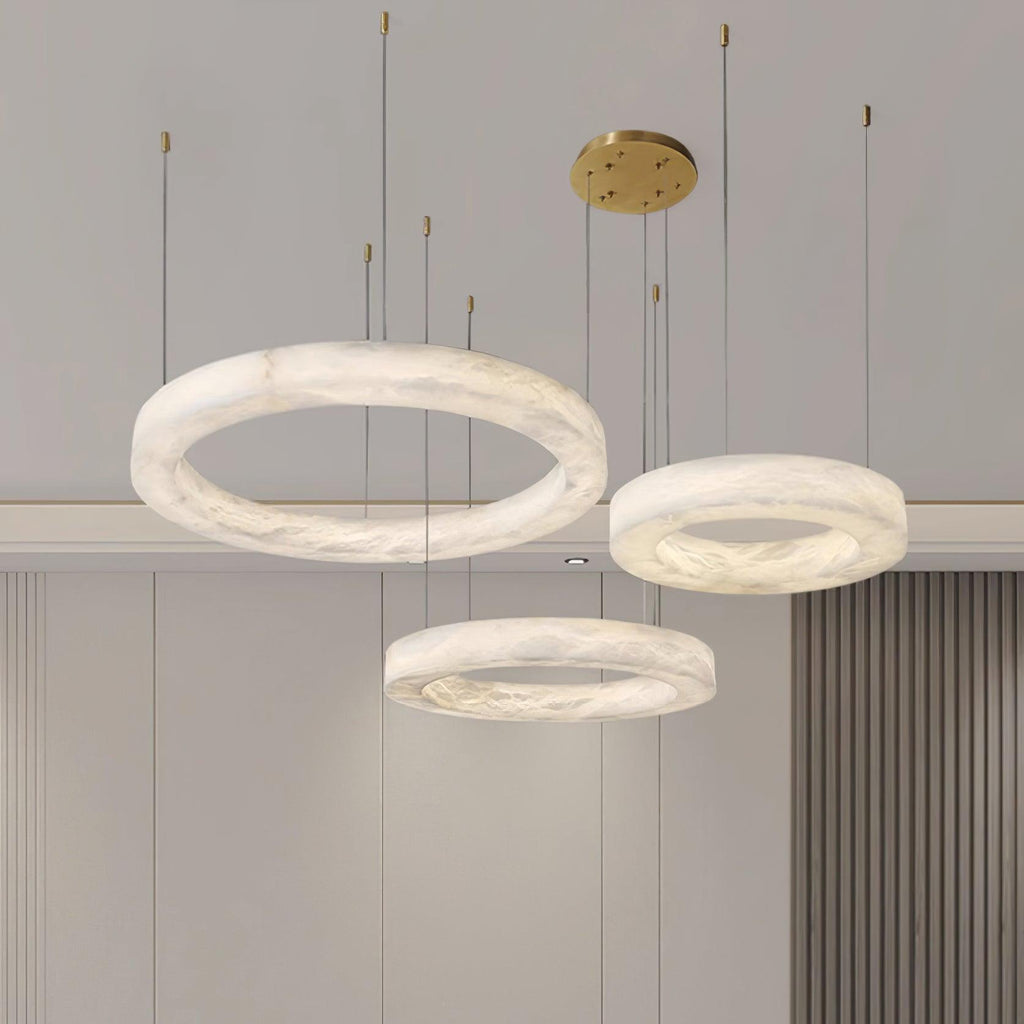 Marika Alabaster Chandelier by Bling Lighting Studio