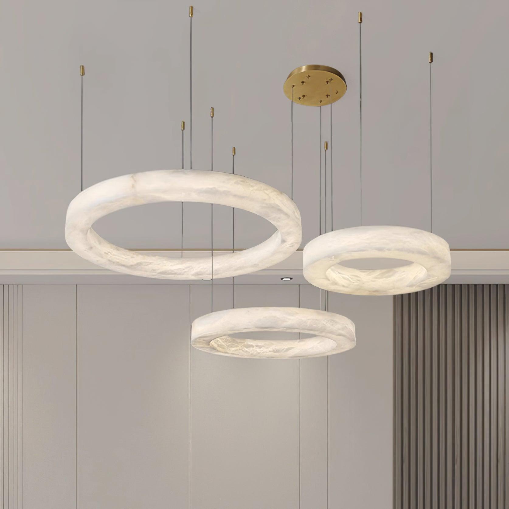 Marika Alabaster Chandelier by Bling Lighting Studio