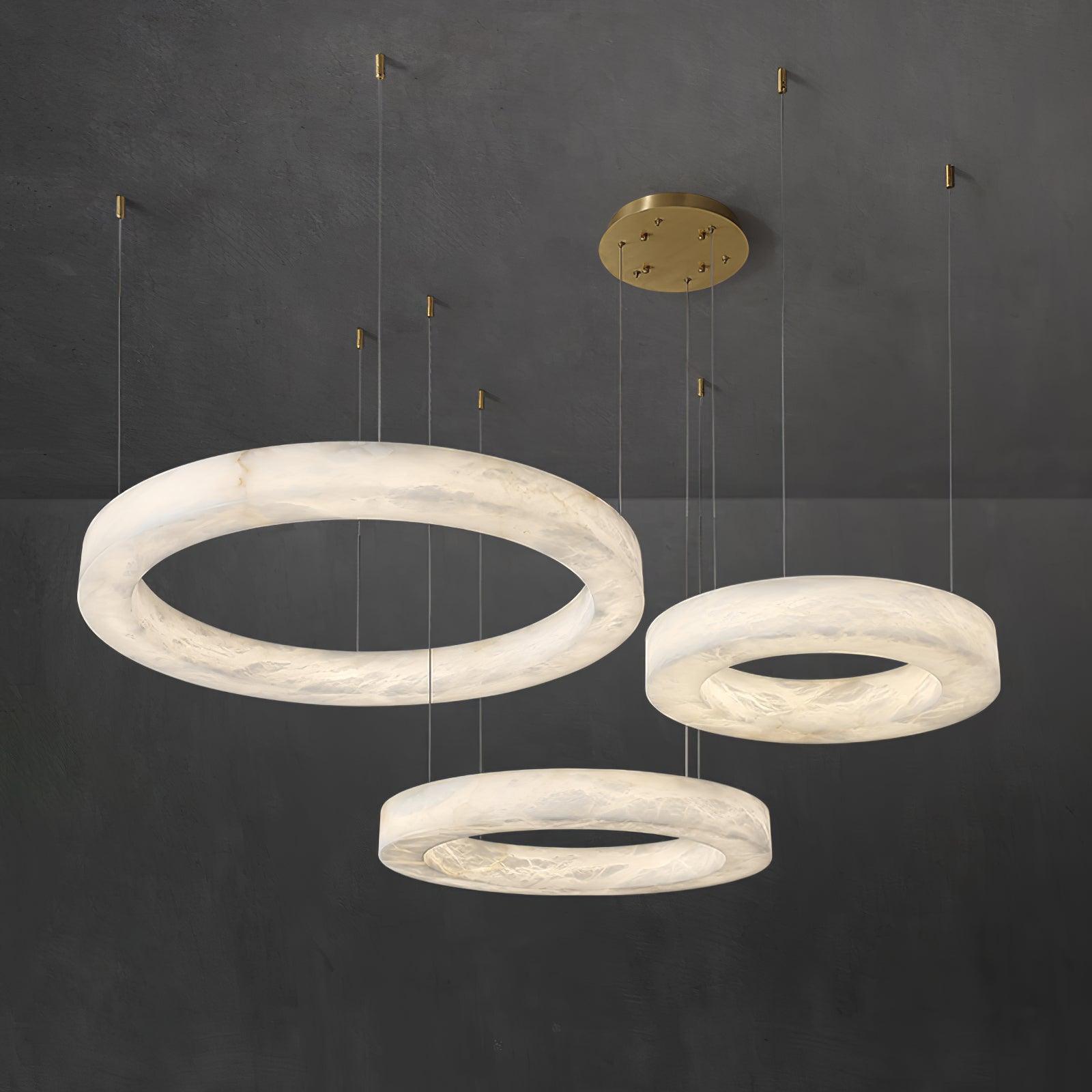 Marika Alabaster Chandelier by Bling Lighting Studio