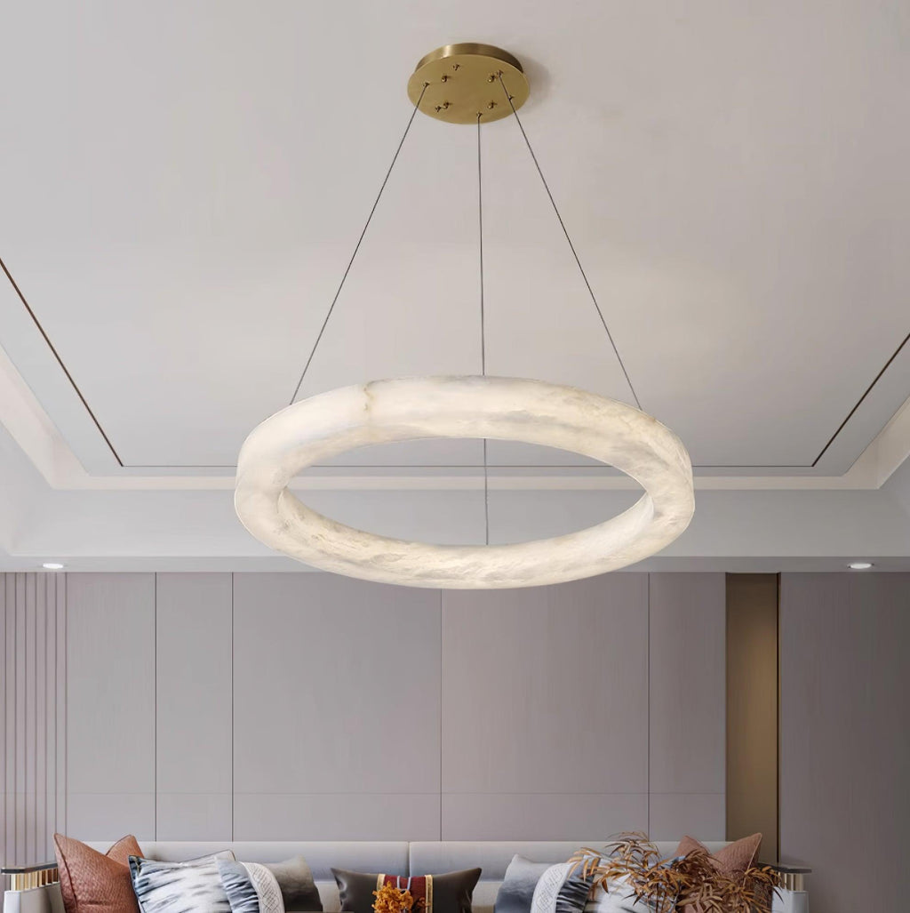 Marika Alabaster Chandelier by Bling Lighting Studio