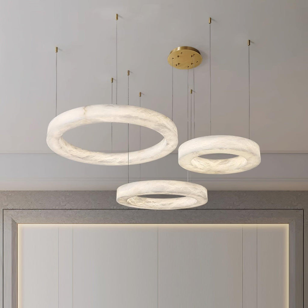Marika Alabaster Chandelier by Bling Lighting Studio