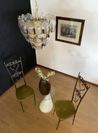 Mazzega Murano Transparent Amber Glasses Chandelier product image