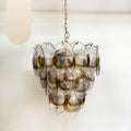 Mazzega Murano Transparent Amber Glasses Chandelier product image