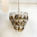 Mazzega Murano Transparent Amber Glasses Chandelier product image